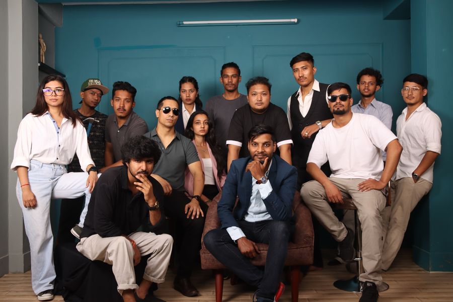 The Krezona Technology team, with Aashish Rai at the edge of the group